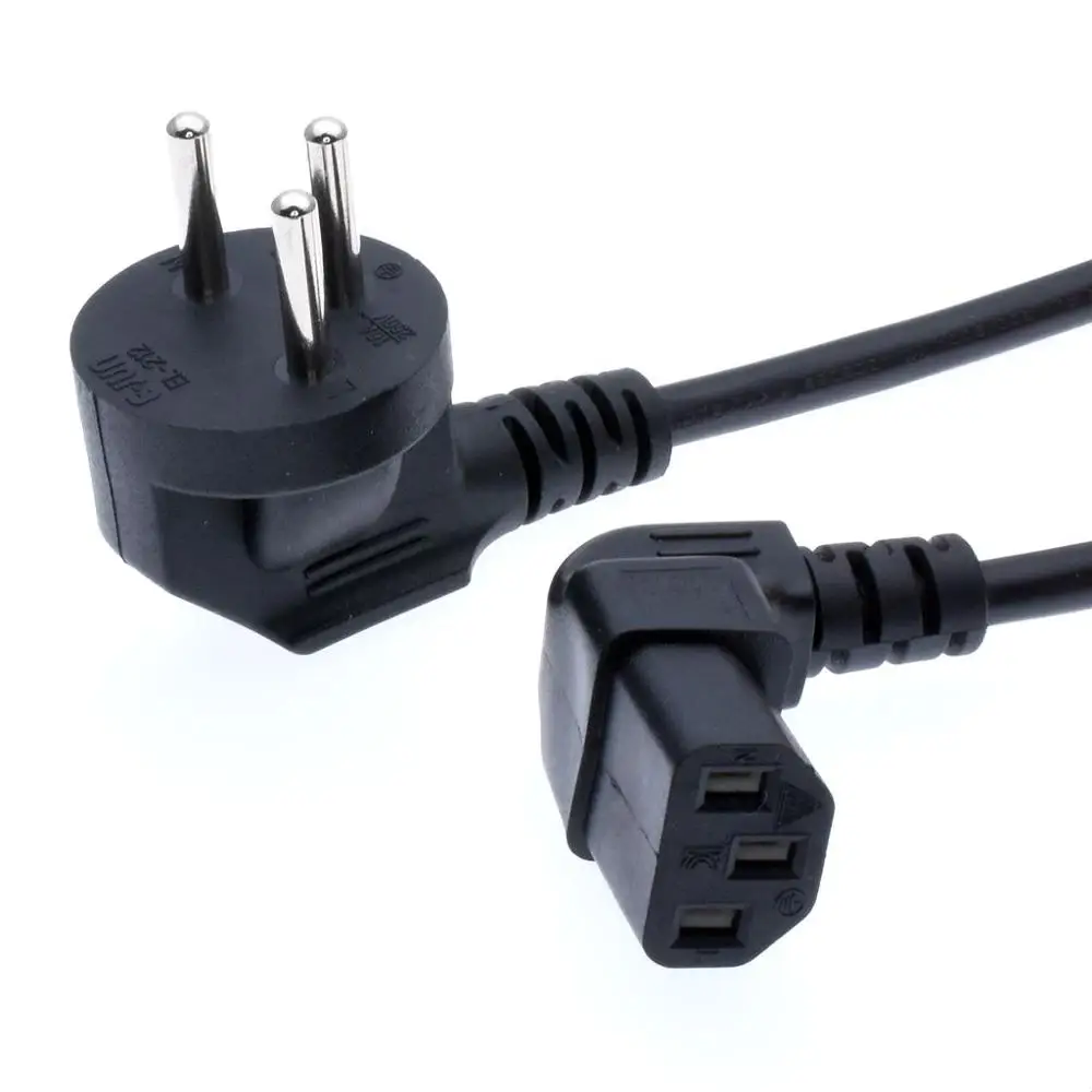Исрил SI32 Мощность шнур вверх под углом IEC320 C13 100 см H05VV F 3G 0 75 мм SII Стандартный Тип H