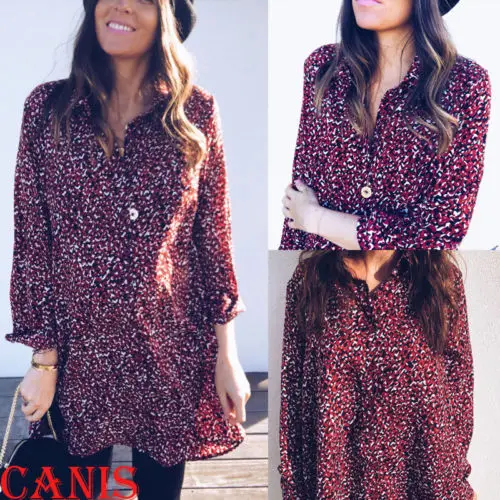 Женское Короткое мини-платье с V-образным вырезом и длинным рукавом | Женская