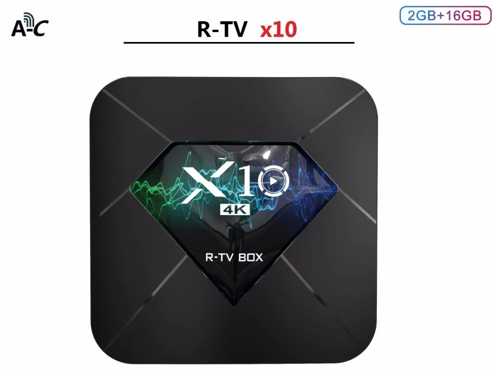10 шт X10 Smart Android 7 1 ТВ BOX Amlogic S905W 4 ядра R MX10 2G 16G 3D K 2 ГГц WI FI USB2.0 Декодер каналов