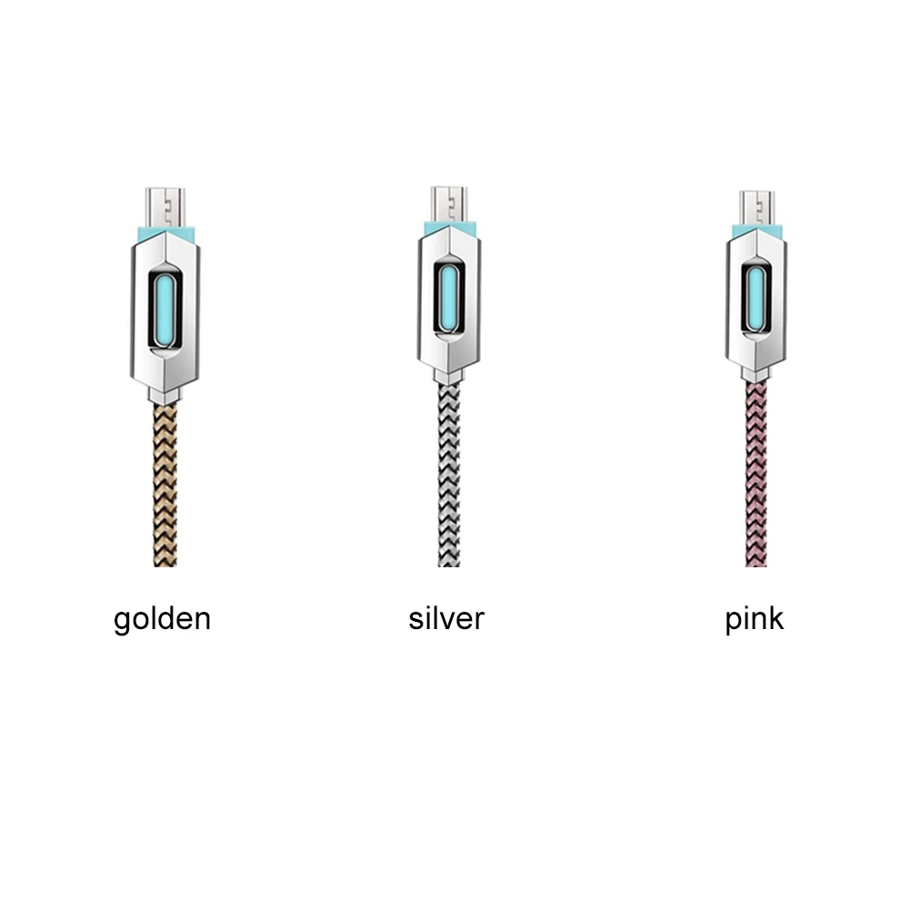Weave LED Light Sync Data Cable Luminous Micro USB Fast Charger Cord for Samsung Galaxy Android &amp | Электроника