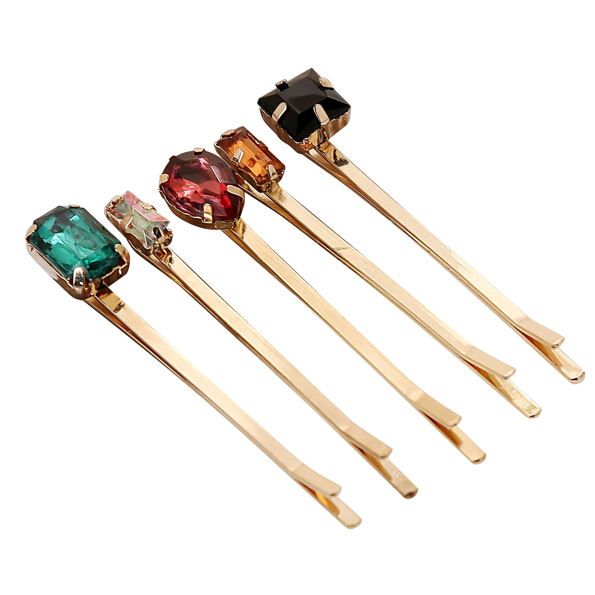 

5 Pcs Hairpins Drill Attractive Beautiful Elegant Hair Clips Barrettes Hairpin Decoration Bobby Pins for Ladies Women Girls