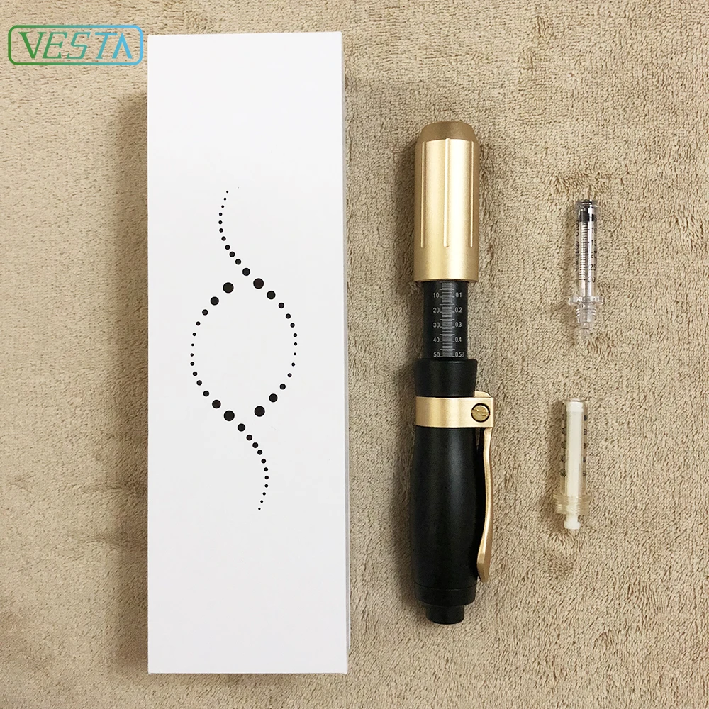 2019 Vesta 0 3 мл Черное золото гиалурон Ручка иглы воздуха давление инжектор