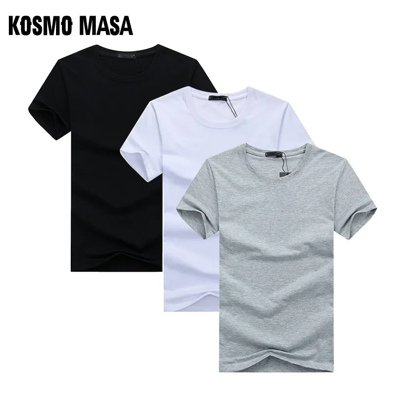 Космо MASA упаковка из 3 изделий футболка для мужчин 100% хлопок 5XL однотонные