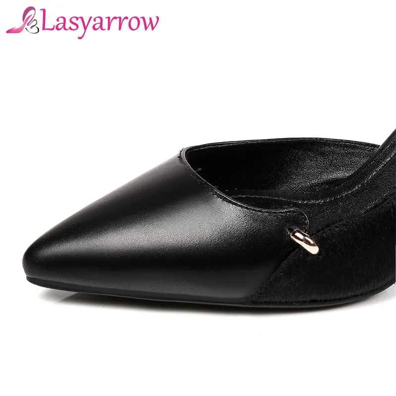 Туфли Lasyarrow женские из натуральной кожи модные туфли-лодочки на шпильке