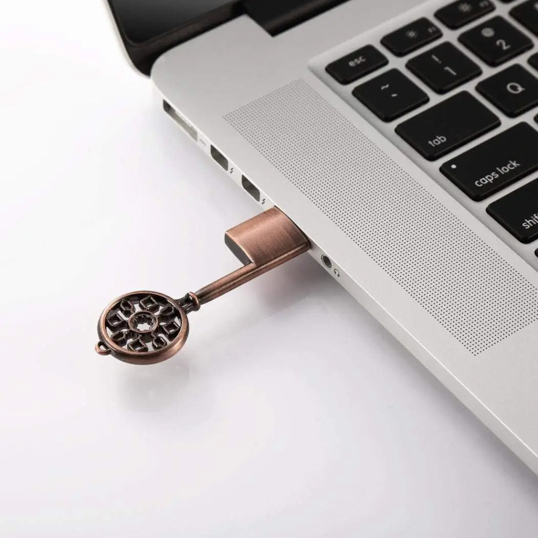 U диск USB 2 0 металлический ключ флэш память накопитель водонепроницаемый диск|USB