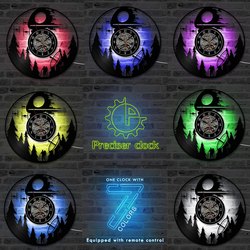 Звездные войны тема фильма Античный стиль Cd запись настенные часы творческое