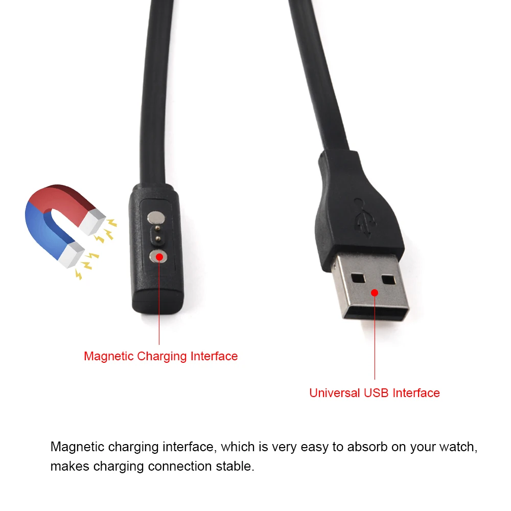 USB зарядка Смарт-часы зарядный кабель для гальки стали Smartwatch w/USB интерфейс 1
