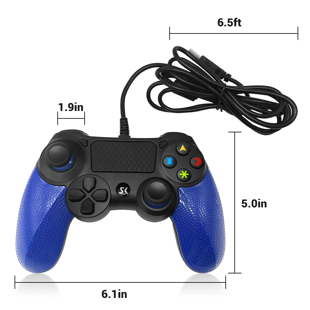 Проводной джойстик игровой контроллер гарантия 6 месяцев для PS4 двойной шок