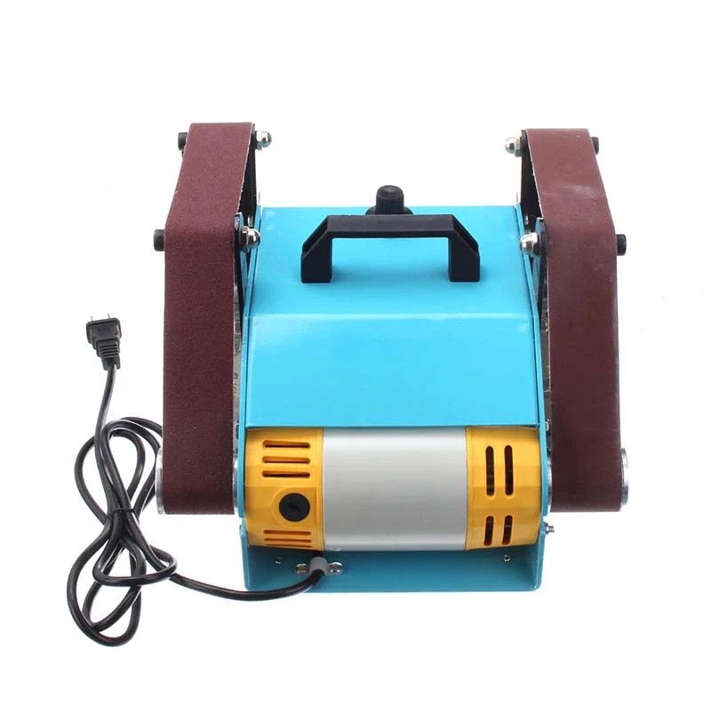 

950W 220V Multi-function Sander Desktop Double-axes Belt Sanding Grinding Machine 800-6000rpm Rotating Speed