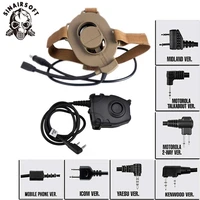 z tactical airsoft bowman elite ii tactical headset for hunting with kenwod ptt headphones tactical headphone z027z112 ptt de