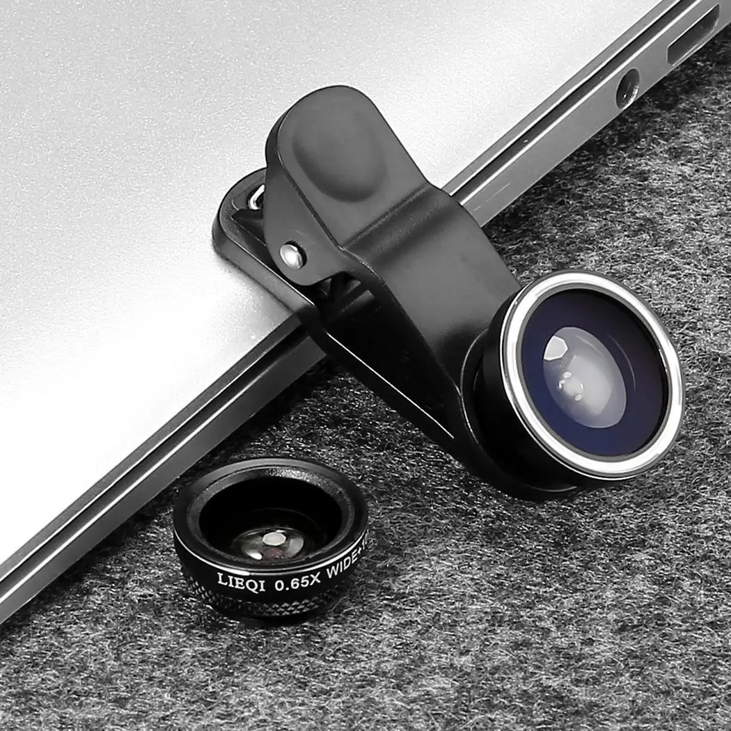 3 in 1 Wide Angle Camera Silver Red Gold Black 0.65X Lens Phone External General 10X | Мобильные телефоны и аксессуары