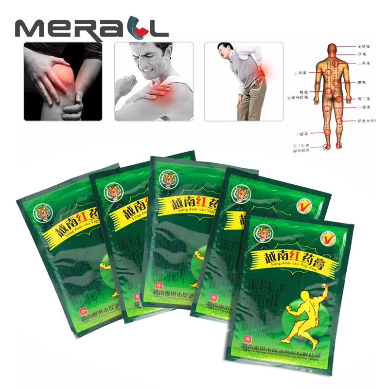 40pcs/lot Original Vietnamese Red Tiger Paste Pain Relief Orthopedic patchs relief medical Muscle ache Spine patch | Красота и