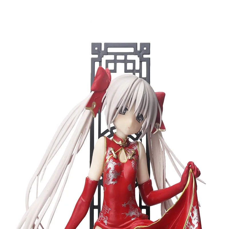 ALPHAMAX SKYTUBE 22 см Аниме игра черное шелковое платье Yosuga no Sora Kasugano сексуальная девушка