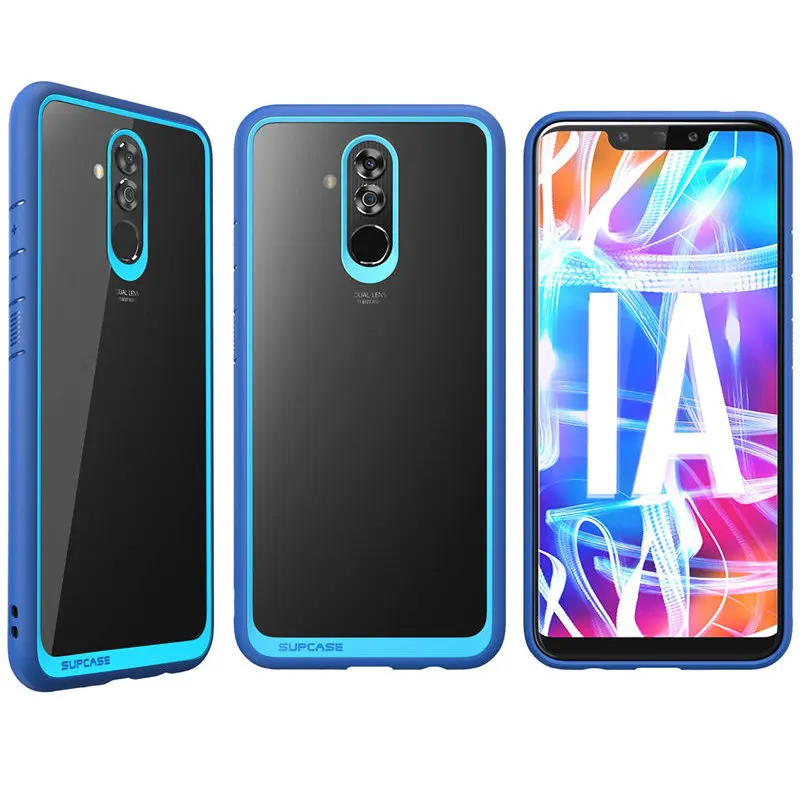 SUPCASE For Huawei Mate 20 Lite Case 6.3 inch UB Style Anti-knock Premium Hybrid Protective Blue TPU Bumper PC Clear Back Cover |