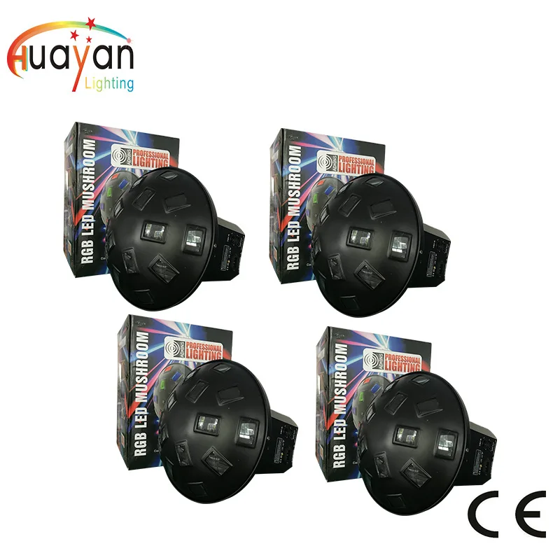 

Free shipping 4pcs/Lot 2*9W RGB Tricolor LED Mushroom Scandlight DJ LED Mushroom - DEMO LED DJ Sound Effects Light
