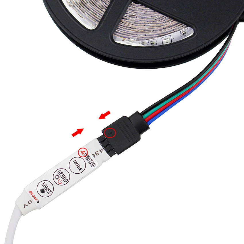 3 клавишный светодиодный rgb контроллер для светодиодной ленты мини 12В 24В