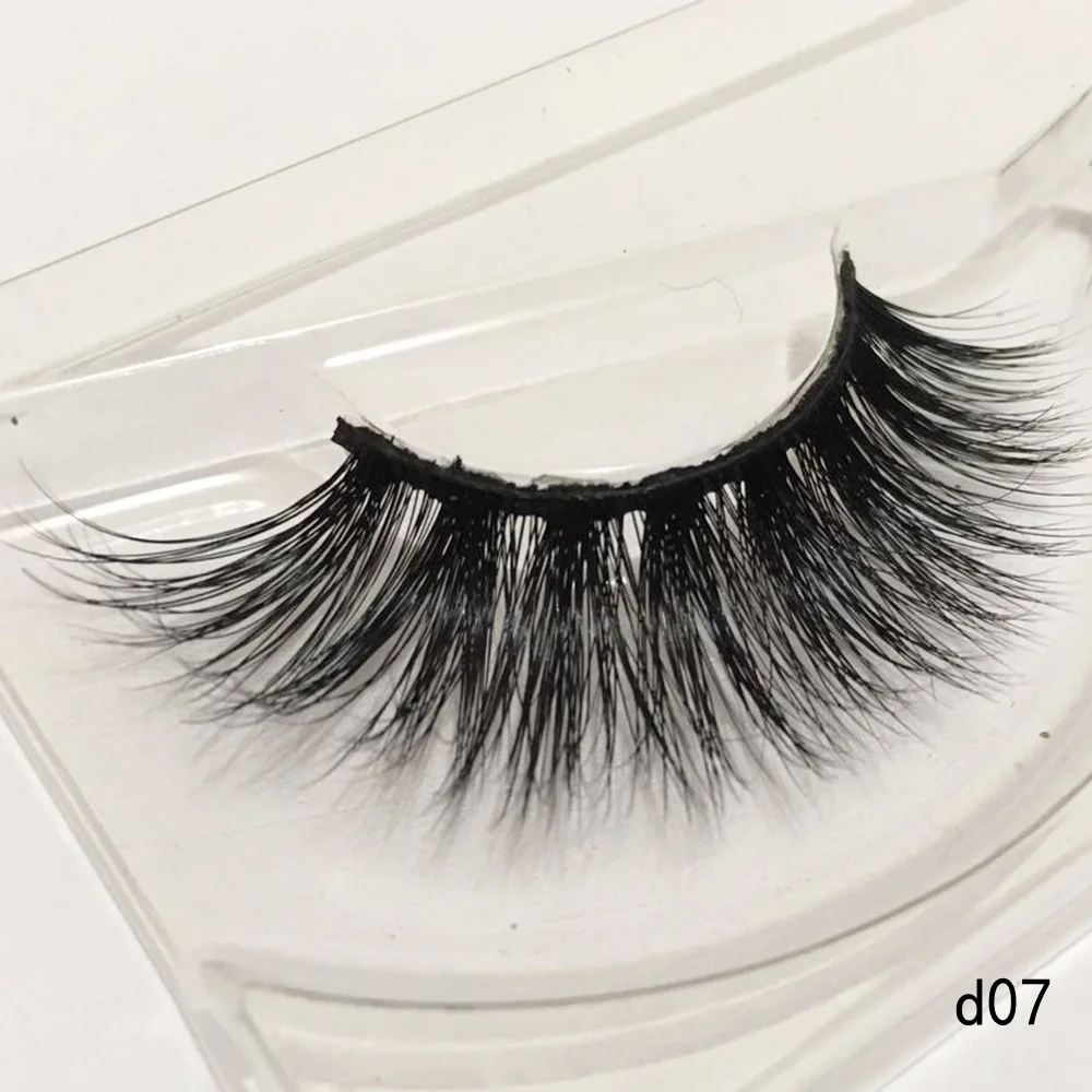 

wholesale 10pairs/pack false eyelashes fake 3d mink eyelashes faux cils natural long full strip packaging boxes lash vendors d07