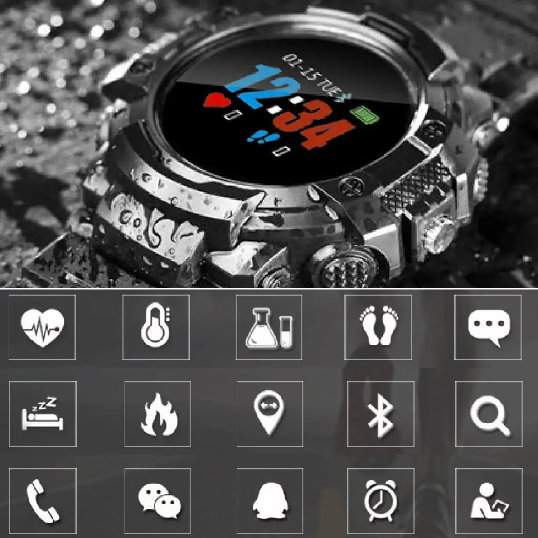 Водостойкие Смарт-часы спортивные часы фитнес-трекер здоровья Heart Rate 3 способа