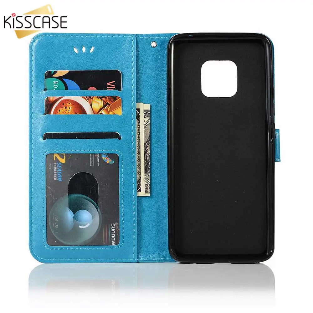 KISSCASE Винтажный чехол с отделением для карт Huawei Honor 8X 7X кошелек из искусственной