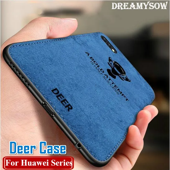 Тканевый кожаный чехол для телефона Huawei P20 P30 Lite Pro P10 Plus Y7pro Y9 P Smart 2019 Nova 4 3 3i P8lite 2017