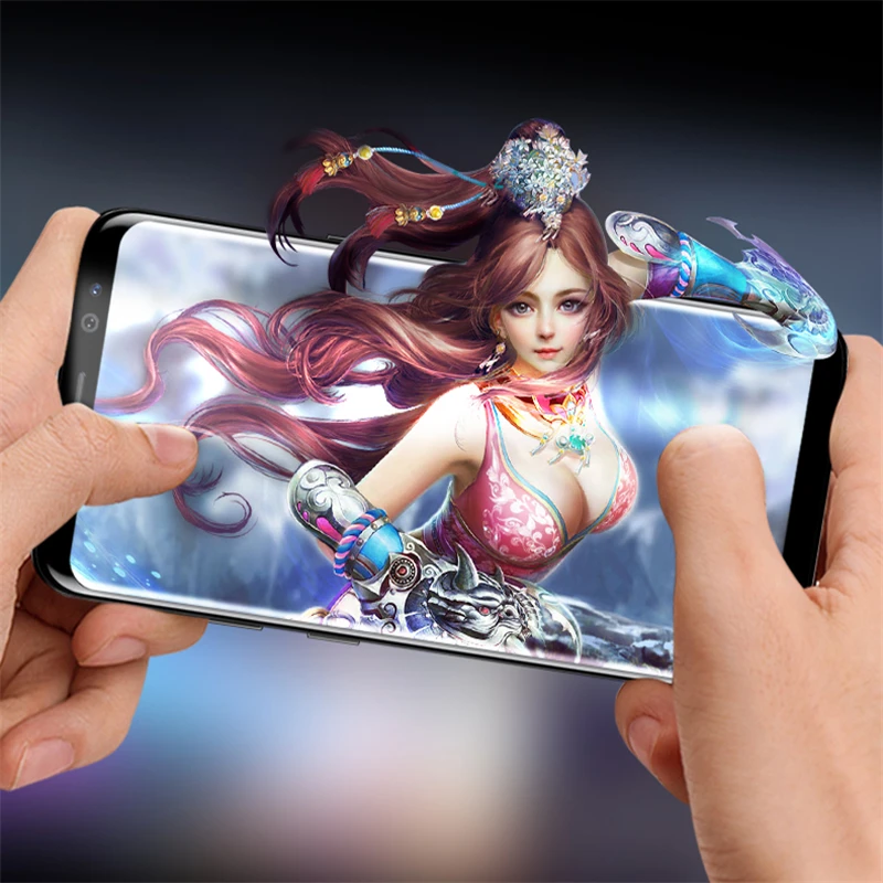 5D чехол для samsung S8 S9 Plus Note 8 9 Стекло на Galaxy A3 A5 A6 A7 A8 плюс глас J3 J4 J5 J6 J7 2017 J8 2018