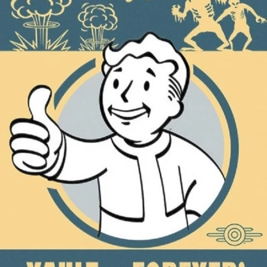 Fallout 4 Surface Never Vault Forever ламинированный плакат (24X36)|Таблички и знаки| |
