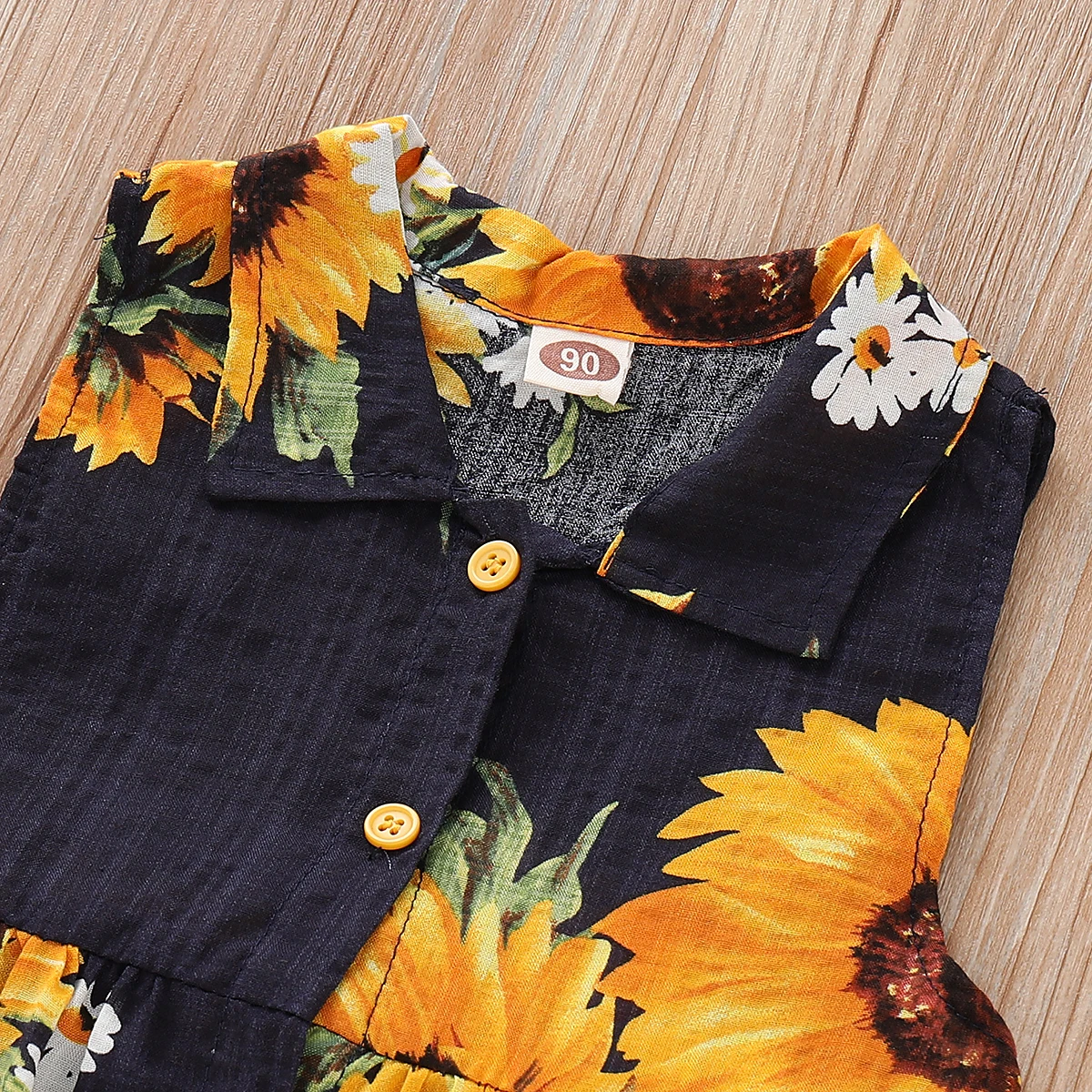 2019 Summer Toddler Kids Baby Girls Sunflower Sleeveless Princess Shirt Tutu Dress Clothes Sundress Casual Clothing | Детская одежда и