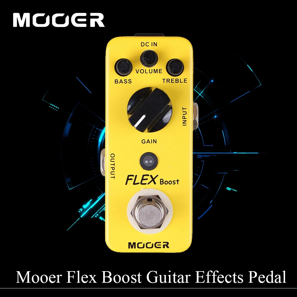 Mooer Full Metal Shell Effects Wide Gain Range Flex Boost Guitar Effect Pedal True Bypass | Спорт и развлечения