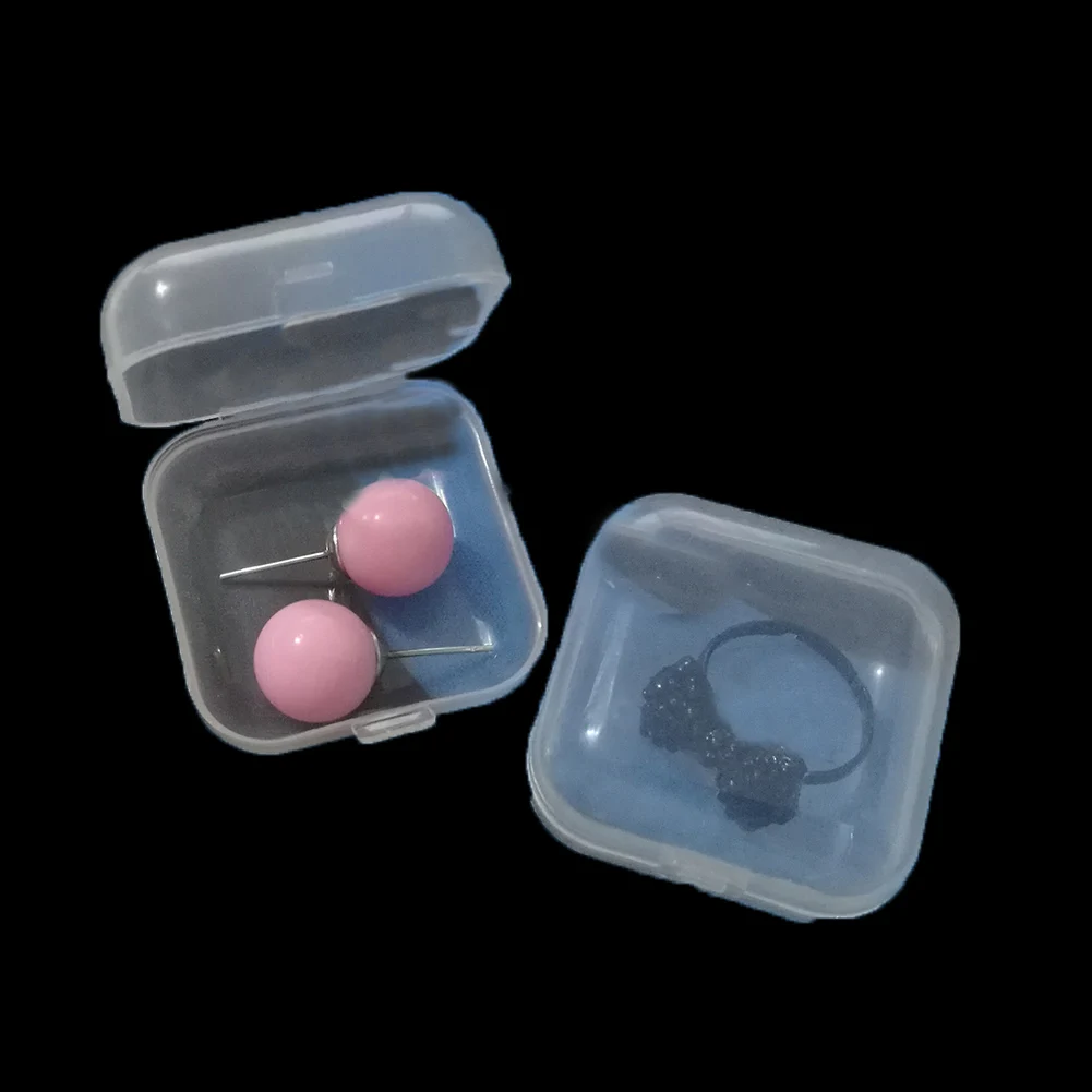 10 шт. портативный прозрачный пластиковый мини органайзер для ювелирных изделий