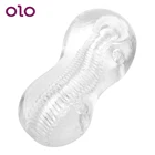Мужской мастурбатор OLO, прозрачный, для мужчин, мастурбатор, мягкое желе, интимные игрушки для мужчин, товары для взрослых