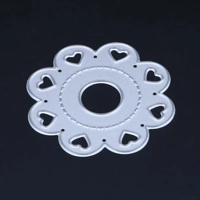 1 шт. набор металлических вырубных штампов в форме сердца трафареты с тиснением