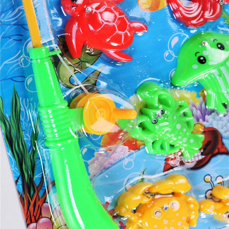Set Learning Education Magnetic Fishing Playsets Toy Non-electric Plastic Fish And Rod Baby Bath Time Game Gift Funny Gadgets | Игрушки и