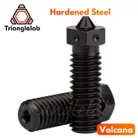 1pcs hardened steel volcano nozzles for high temperature 3d printing pei peek or carbon fiber filament for volcano hotend