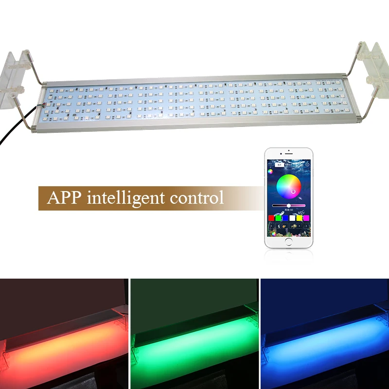Светодиодный светильник RGB для аквариума зажим бака светодиодный Выдвижной