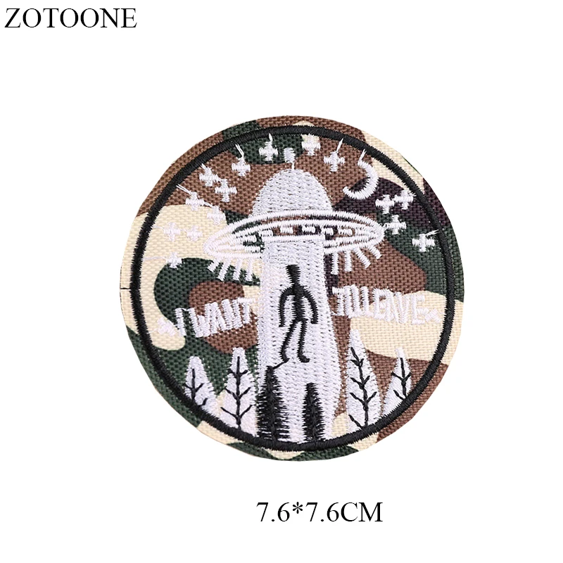 ZOTOONE НЛО чужой патчи для рюкзак одежды с помощью утюга аппликационной вышивкой я