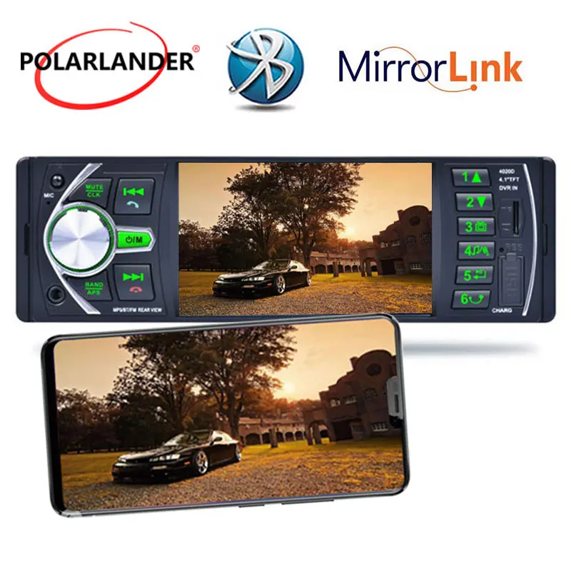 Автомагнитола 4 1 дюйма Din USB MP5 MP4 автомобильное радио стерео DVR вход TF AUX FM рулевое