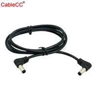 cablecc dc power 5 5 x 2 1mm 2 5mm male to 5 5 2 12 5mm male plug cable 90 degree right angled 60cm
