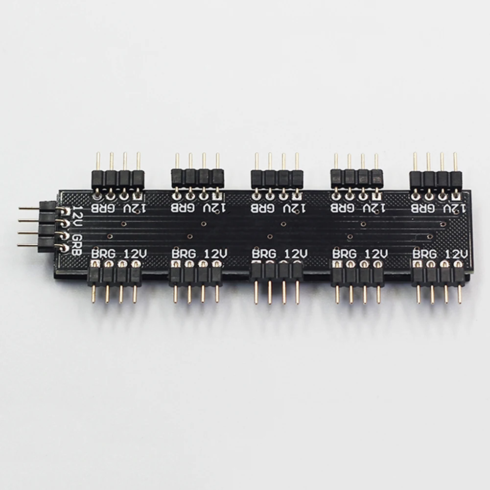 1 до 10 способ 12 В 4Pin ПК компьютер ЦП RGB охлаждающий вентилятор контроллер