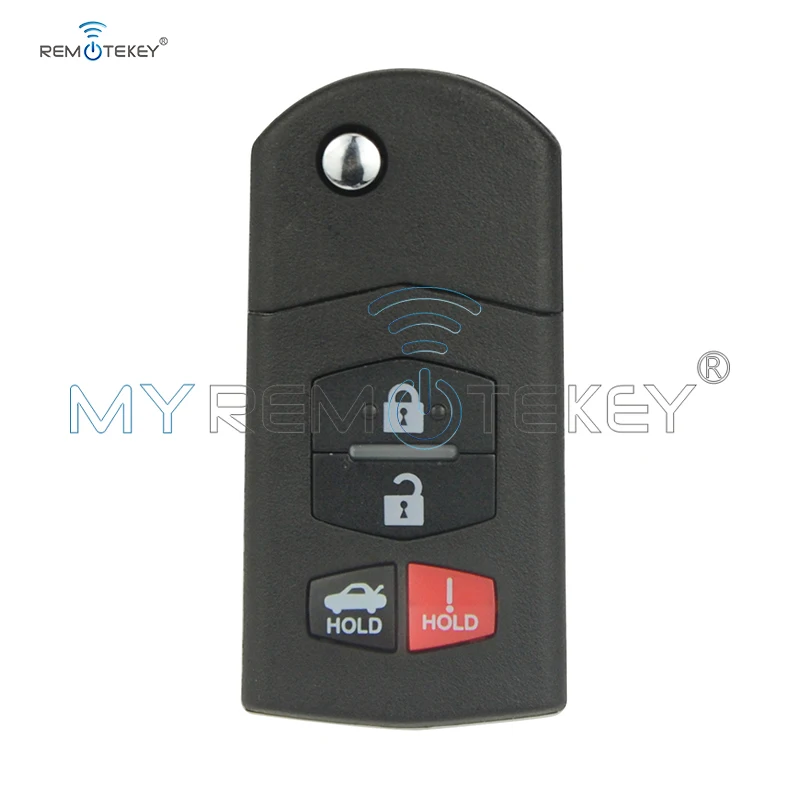 Флип-ключ Remtekey BGBX1T478SKE12501 4 кнопки 315 МГц без чипа для Mazda 3 6 | Автомобили и мотоциклы
