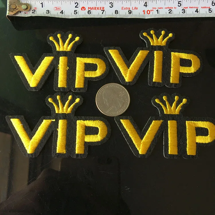 Высококачественная нашивка с VIP-буквами железная для одежды наклейка на одежду