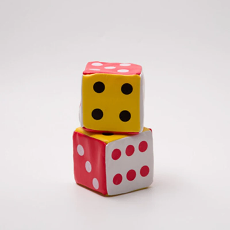 10 см большая кожаная губка игральные кости шесть сторонних мест для игры игрушка
