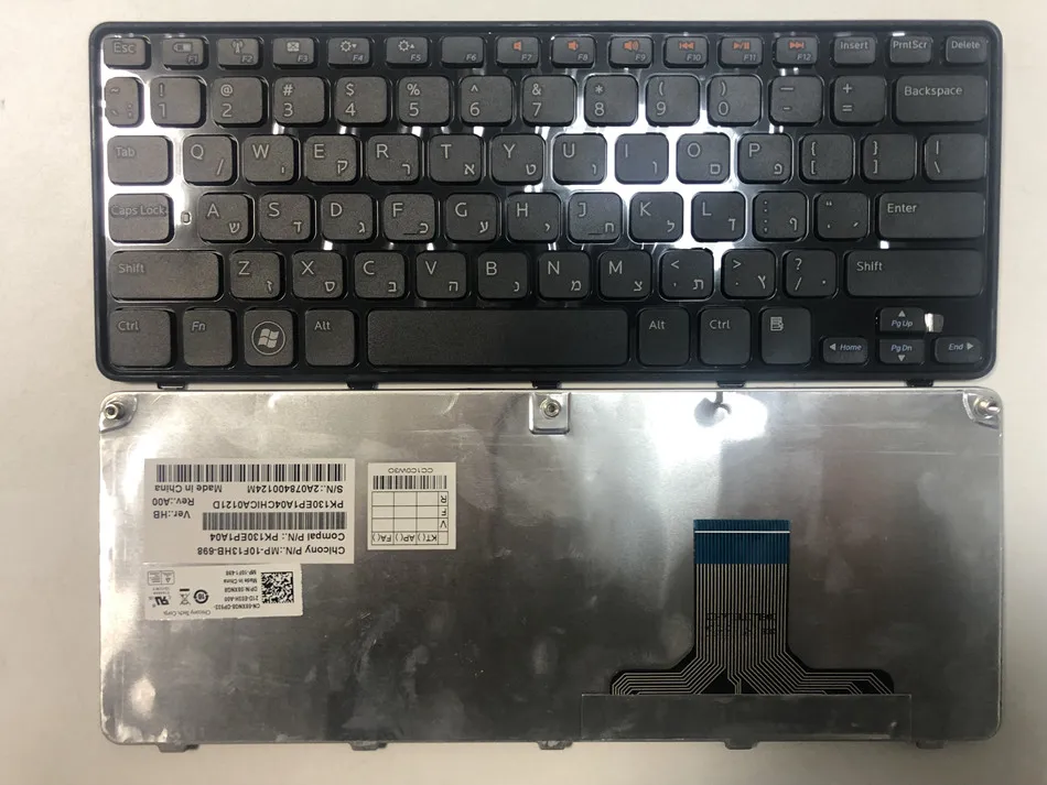 Иврит Канада Клавиатура для ноутбука Dell Inspiron Mini Duo 1090 1019 HB CALayout|Клавиатуры замены|