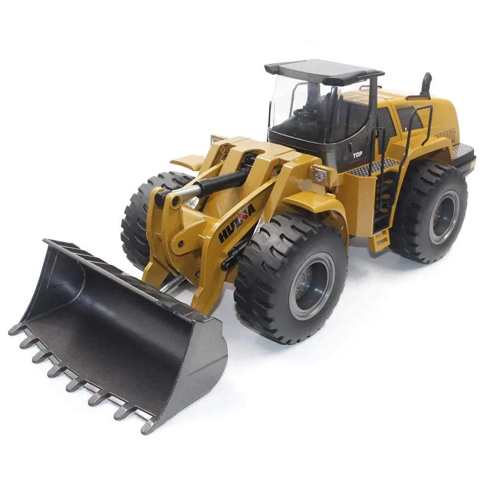 Новые игрушки HuiNa 583 6 каналов 1/18 RC металлический бульдозер зарядка автомобиль