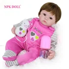 Кукла реборн NPKDOLL, 40 см, набивное тело в одежду, реалистичные детские игрушки Playmate для девочек, рождественские подарки