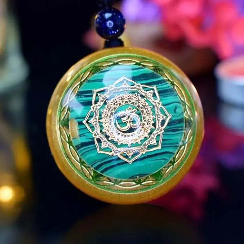 Аура рейки Orgonite Divination кулон ожерелье натуральный энергетический Кристалл Guardian