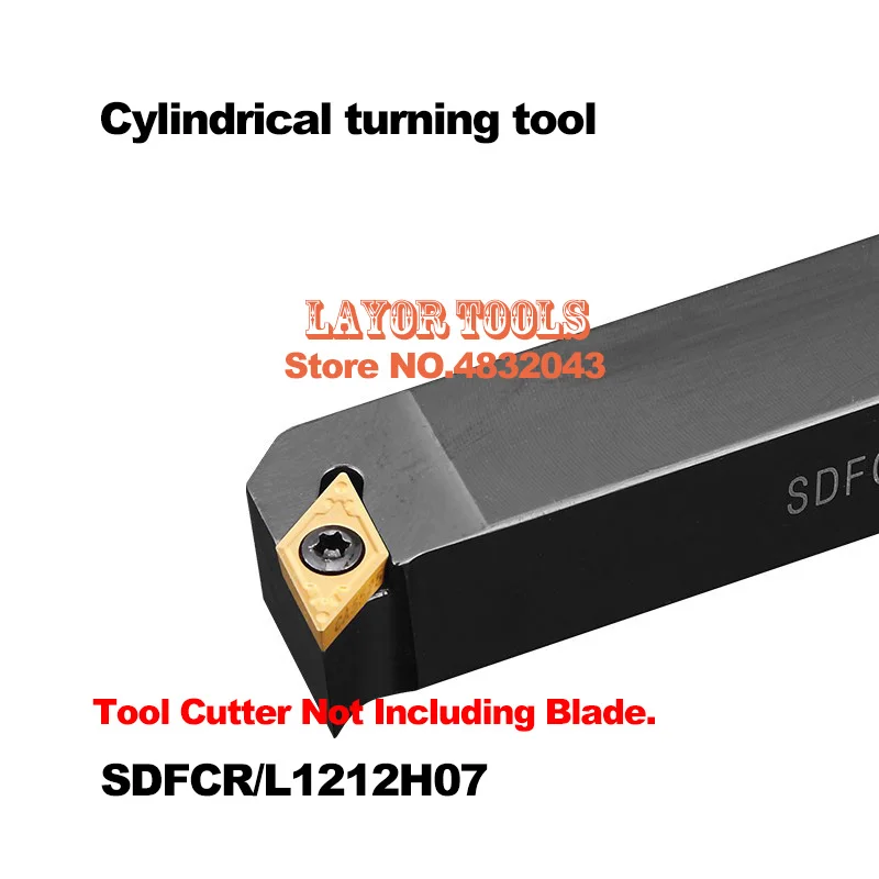 

SDFCR1212H07 12*12*100MM Metal Lathe Cutting Tools Lathe Machine CNC Turning Tools External Turning Tool Holder S-Type SDFCR/L