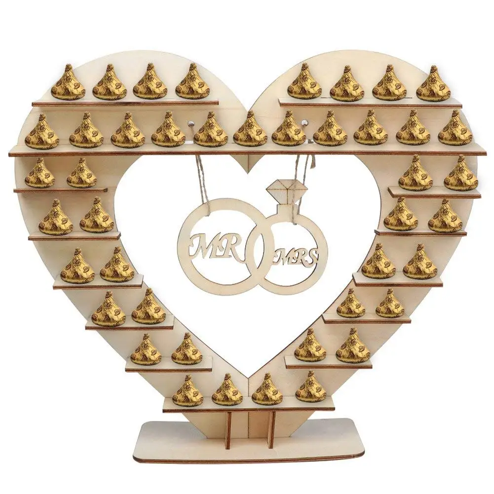Mr and Mrs подставка для шоколада Ferreo Rocher деревянная Hershey Kisses Свадебная стойка конфет