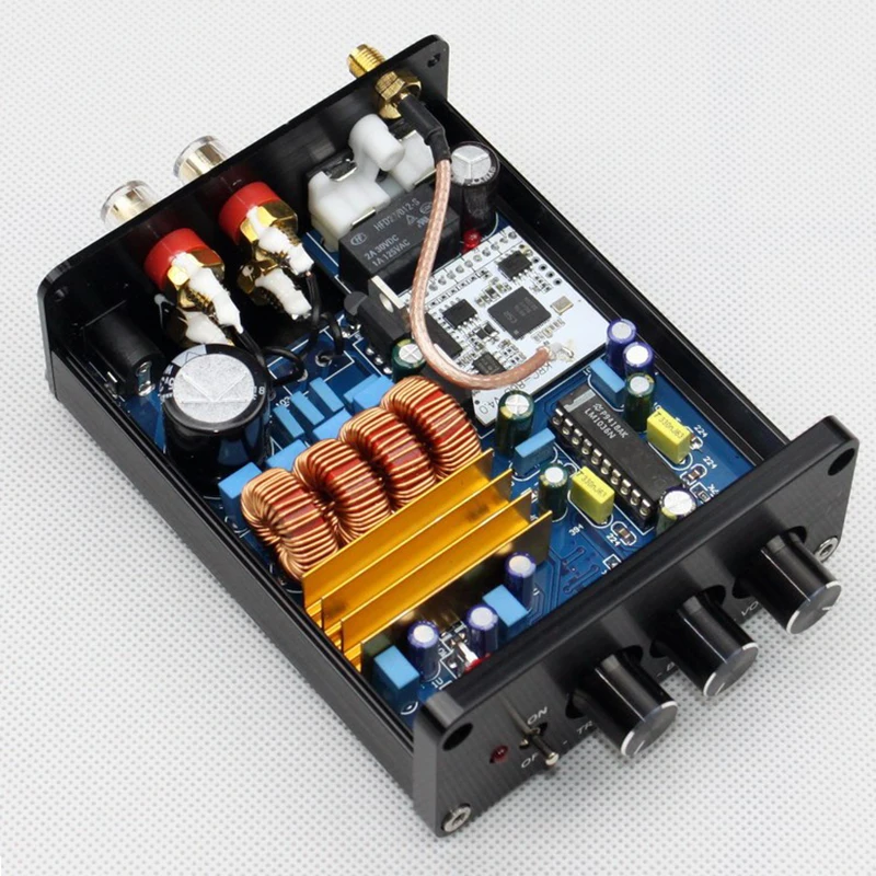 Класс D AMP TPA3116 + LM1036 Регулировка громкости Bluetooth цифровой усилитель мощности DC18-24V