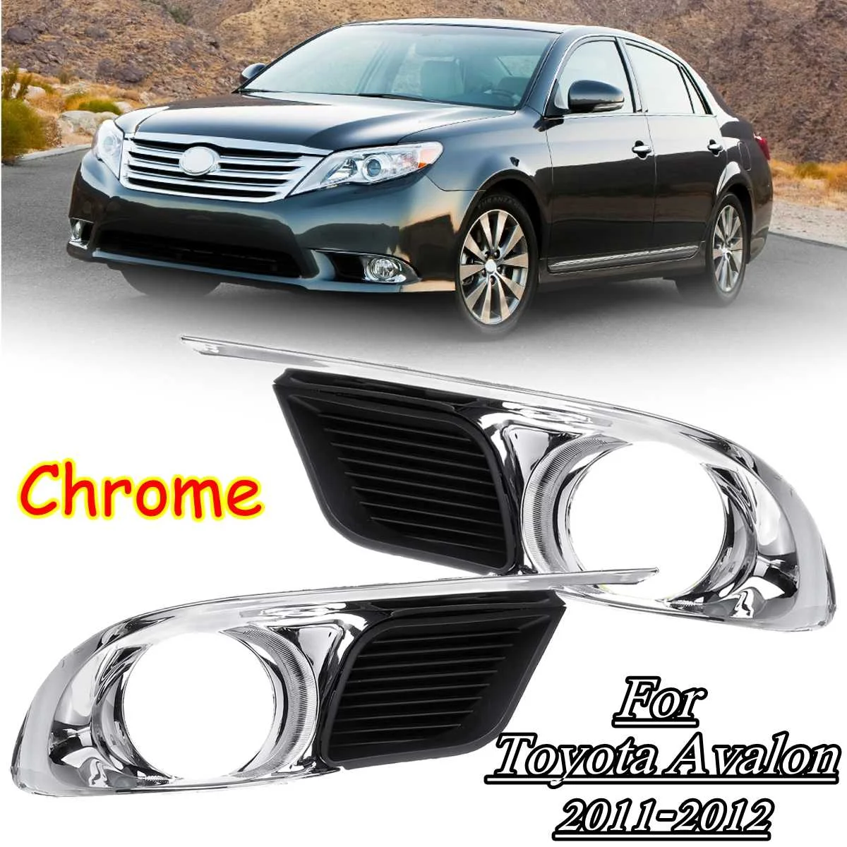 Пара передний бампер нижний противотуманный светильник рамка крышка для Toyota Avalon