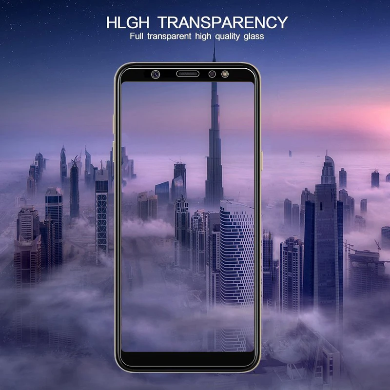 Не полная Защита экрана для samsung s8 закаленное стекло 9H 2.5D A8 A8plus A6 A6plus J4 J4plus J6 J6plus S7